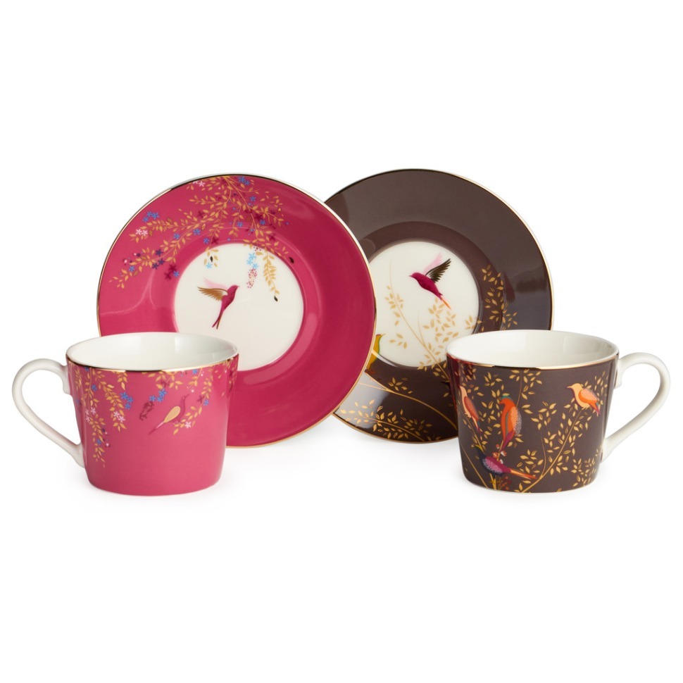 Фото Чайный набор lefard golden birds на 2 пер. 4 пр. 220 мл (419-129)  - интернет-магазин МегаТерем в Москве
