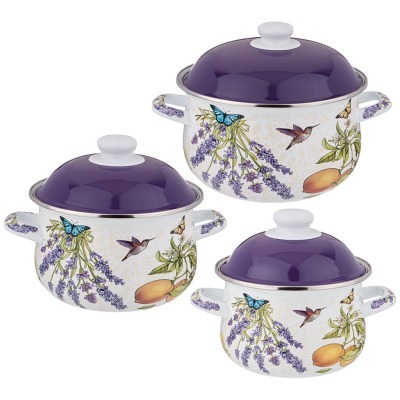 Набор кастрюль agness эмали...