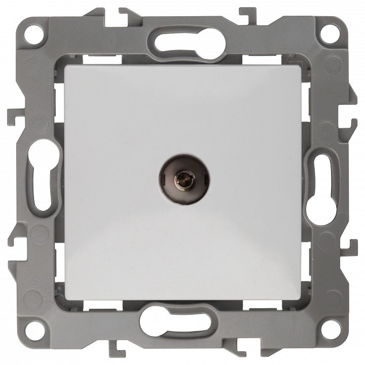 Фото ТВ-розетка проходная без рамки Эра Эра 12 12-3102-01 ER_B0027431 - интернет-магазин МегаТерем в Москве