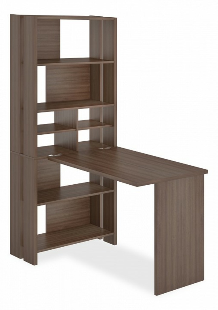 Фото Стол компьютерный Домино Лайт СТЛ-ОВХ+С100Прям без тумбы MER_STL-OVH-S100Pryam_bez_tumby_SH - интернет-магазин МегаТерем в Москве