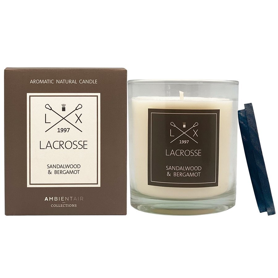 Фото Свеча ароматическая lacrosse, sandalwood&amp;bergamot, 60 ч (74599) - интернет-магазин МегаТерем в Москве