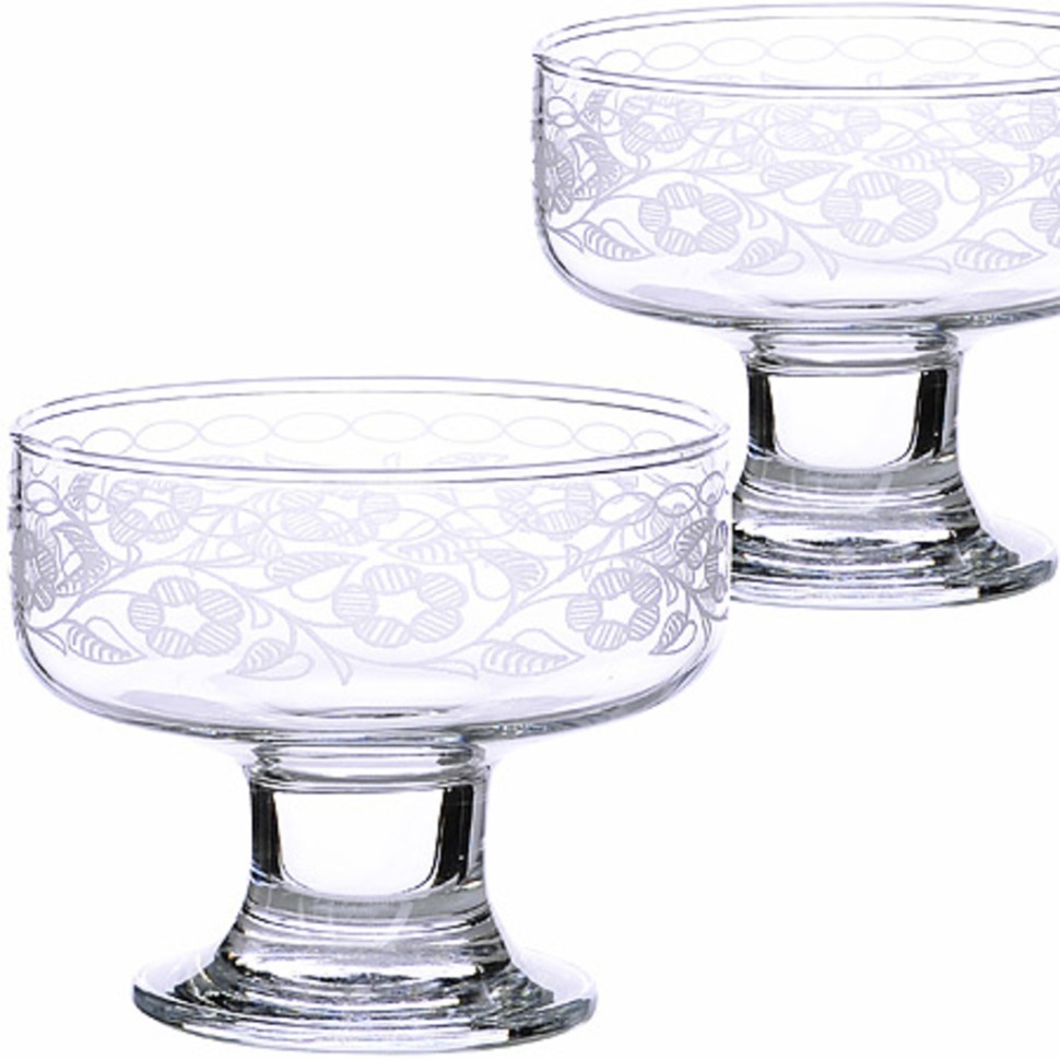 Фото Набор 2-х креманок d=100 Флёр (MS41016-07) - интернет-магазин МегаТерем в Москве