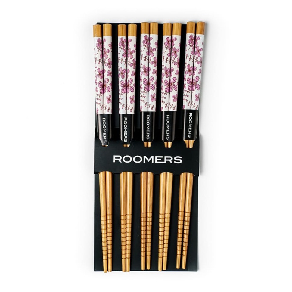 Фото Палочки для еды набор 5 пар A14-D12, бамбук, Multicolor, ROOMERS TABLEWARE - интернет-магазин МегаТерем в Москве