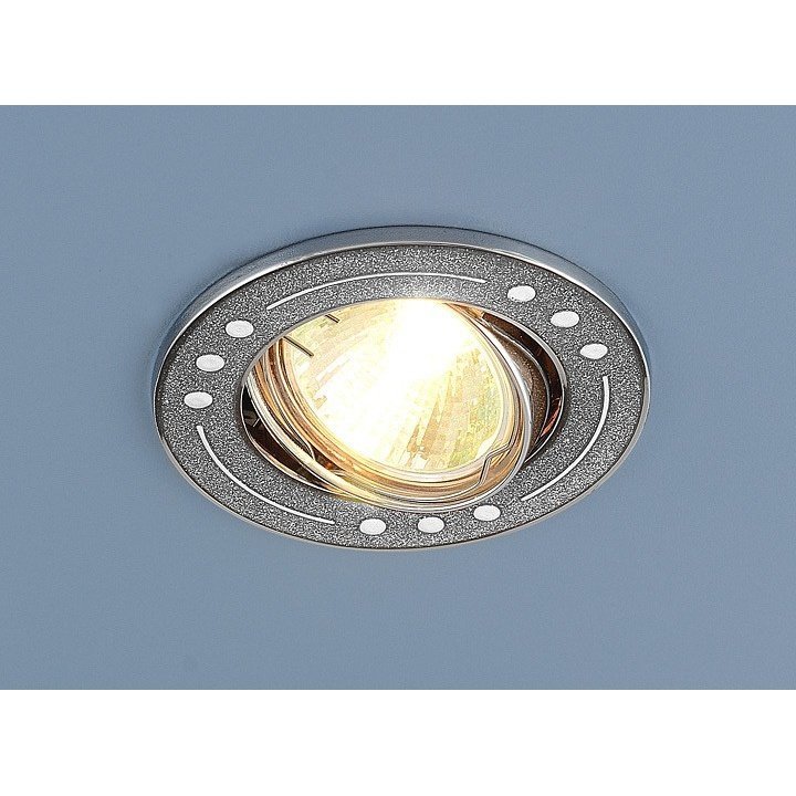 Фото Встраиваемый светильник Elektrostandard  615A MR16 SL серебряный блеск/хром - интернет-магазин МегаТерем в Москве