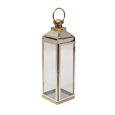 Подсвечник нерж.сталь/стекл...