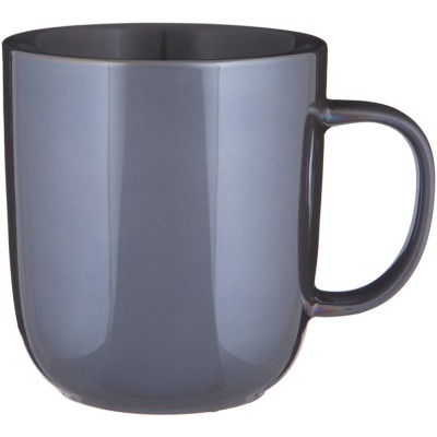 Кружка bronco "gloss" 400 мл серая (407-136) 