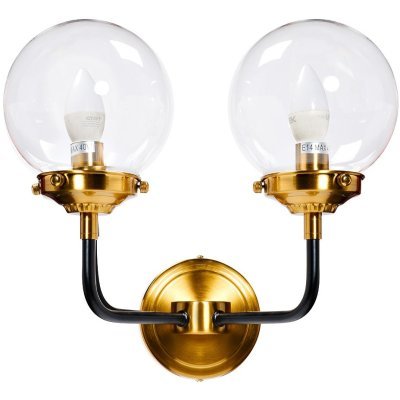 Бра Simple M латунь, стекло...