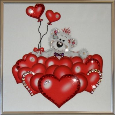 Картина Валентинка с криста...