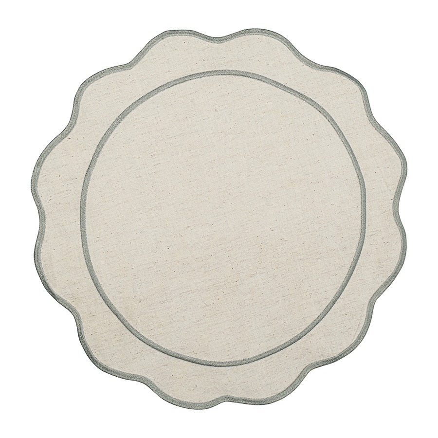 Фото Салфетка под приборы anemone из коллекции trendy ruffles, D38 см, серый (78891) - интернет-магазин МегаТерем в Москве