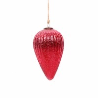 Новогодняя игрушка ND-75C, стекло, Red, ROOMERS FURNITURE