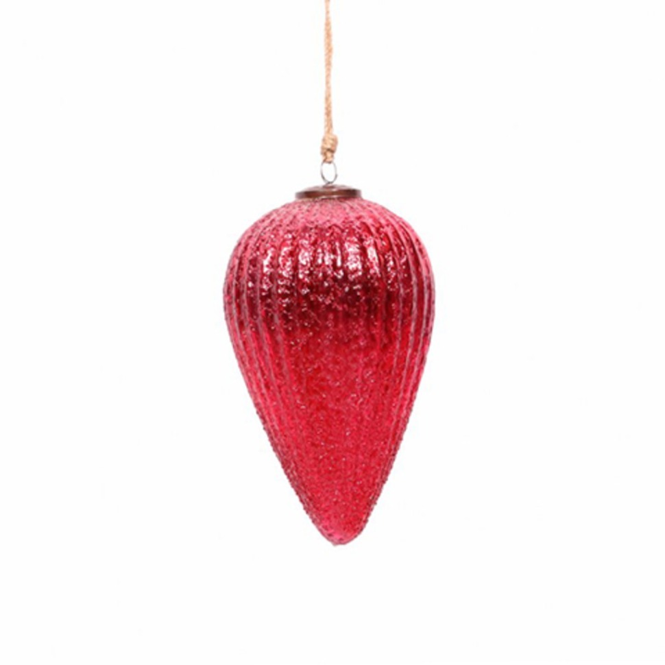 Фото Новогодняя игрушка ND-75C, стекло, Red, ROOMERS FURNITURE - интернет-магазин МегаТерем в Москве