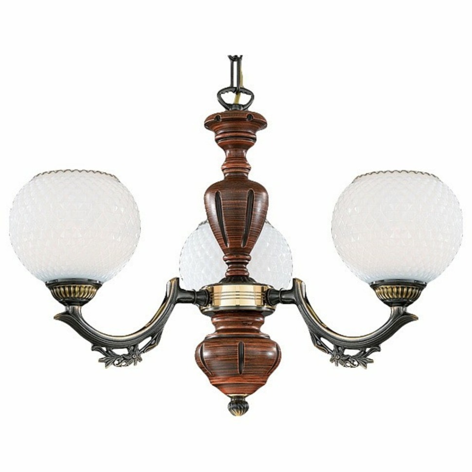 Фото Подвесная люстра Reccagni Angelo 8660 L 8660/3 RA_L_8660_3 - интернет-магазин МегаТерем в Москве