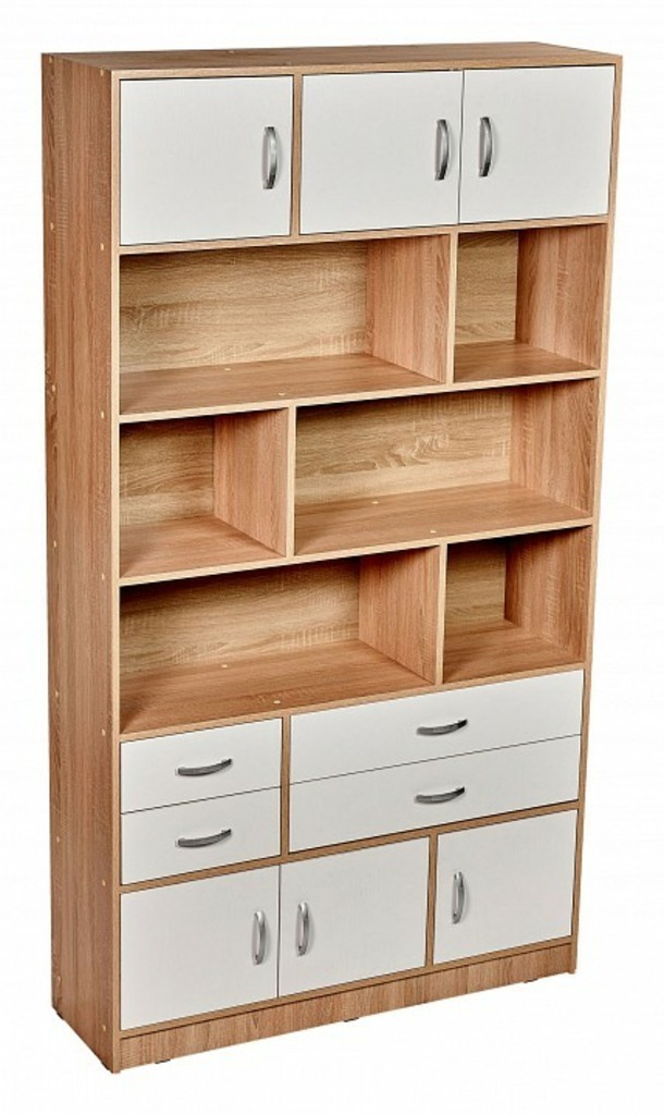 Фото Стеллаж комбинированный Либерти-62 MAS_Stellazh_Liberti-62DB - интернет-магазин МегаТерем в Москве