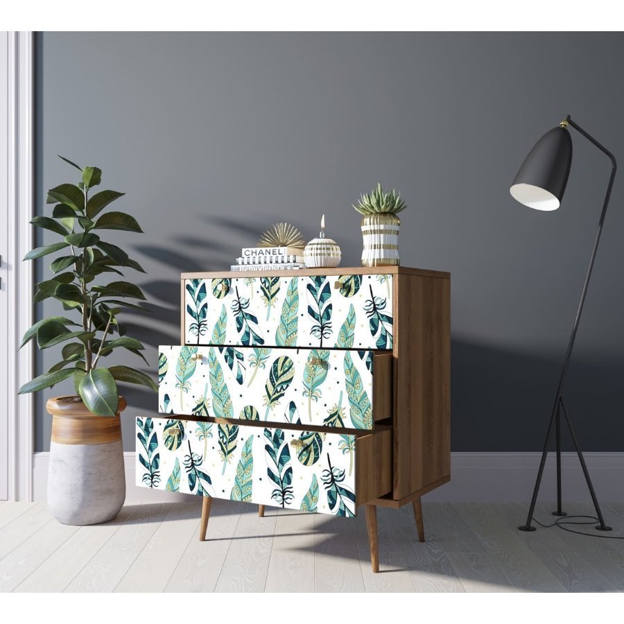 Фото Комод Berber три ящика 44 принт арт BB40/Print_44-ET - интернет-магазин МегаТерем в Москве