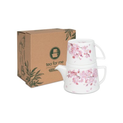 Набор "Чай для меня" - Цветущая вишня чайник заварочный + кружка + подставка 11 5 976 2685