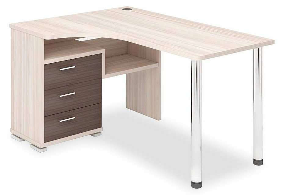 Фото Стол письменный Домино СР-132С-140 MER_SR-132S-140-KSH-CH-LEV - интернет-магазин МегаТерем в Москве