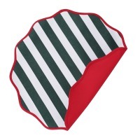 Салфетка под приборы trendy christmas зеленого цвета из коллекции new year essential, D40 см (79428)