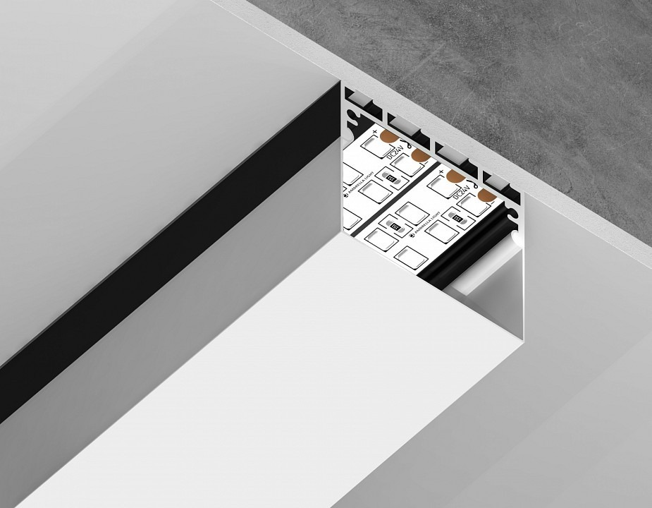 Фото Профиль накладной Ambrella Light GP GP3070BK AMBR_GP3070BK - интернет-магазин МегаТерем в Москве