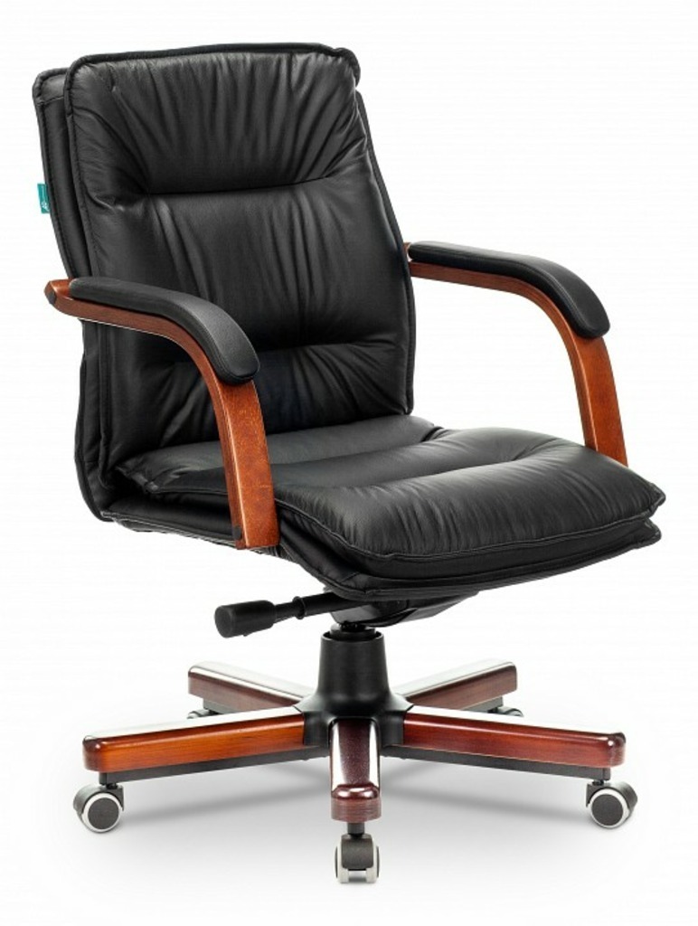 Фото Кресло для руководителя T-9927WALNUT-LOW/BL BUR_1360717 - интернет-магазин МегаТерем в Москве