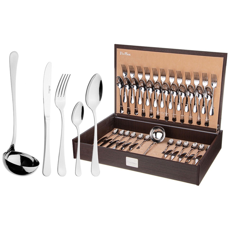 Фото Набор столовых приборов stresa  на 12 персон 49 пр. PINTINOX (340-094) - интернет-магазин МегаТерем в Москве