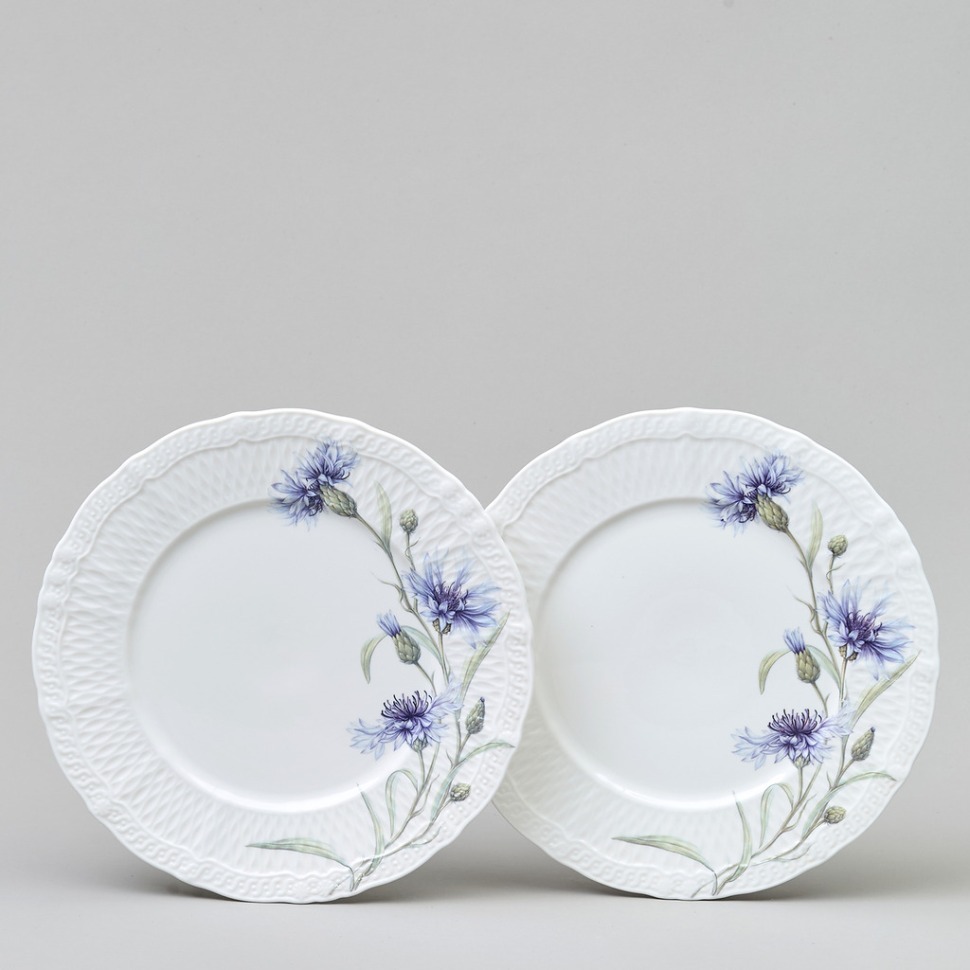 Фото Набор тарелок закусочных lefard васильки 2 шт. 20,5 см (760-830)  - интернет-магазин МегаТерем в Москве