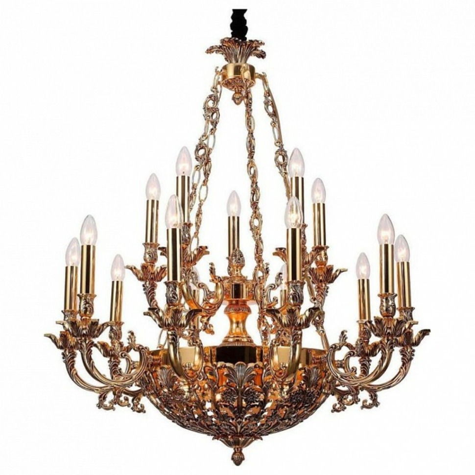 Фото Подвесная люстра Lucia Tucci Firrnze FIRENZE 1780.15.3 antique gold LT_FIRENZE_1780.15.3_antique_gold - интернет-магазин МегаТерем в Москве