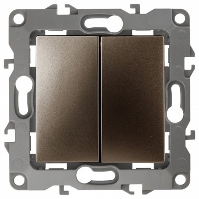 Выключатель двухклавишный без рамки Эра Эра 12 12-1104-13 ER_B0019288