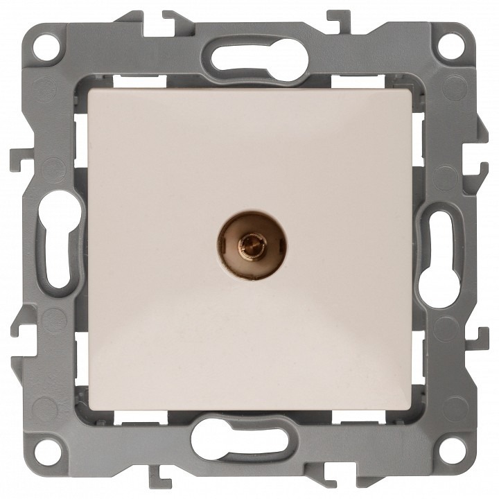 Фото ТВ-розетка проходная без рамки Эра Эра 12 12-3102-02 ER_B0027432 - интернет-магазин МегаТерем в Москве