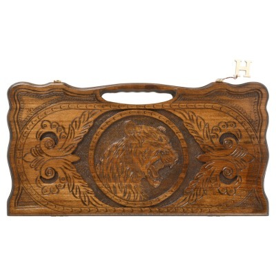 Нарды резные "Тигр" с ручкой, Haleyan (28108)