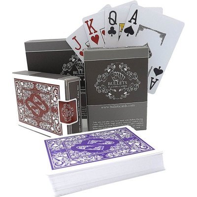 Комплект из двух колод карт "Bullets" 100% пластик (30730)
