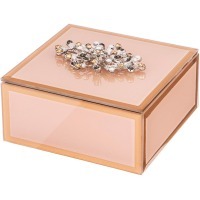 Шкатулка коллекция "brooch" цвет:бежевый 12*12*8 см Lefard (453-157)