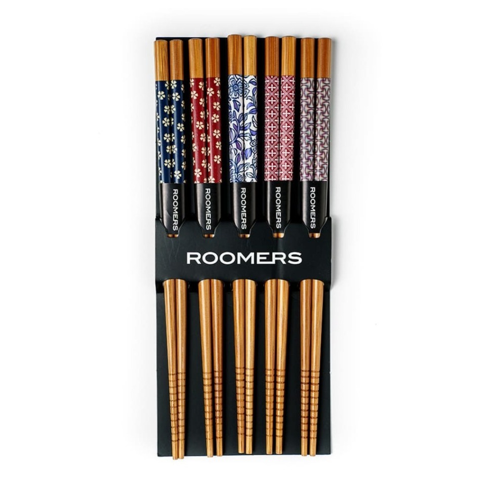 Фото Палочки для еды набор 5 пар A26-T107, бамбук, Multicolor, ROOMERS TABLEWARE - интернет-магазин МегаТерем в Москве