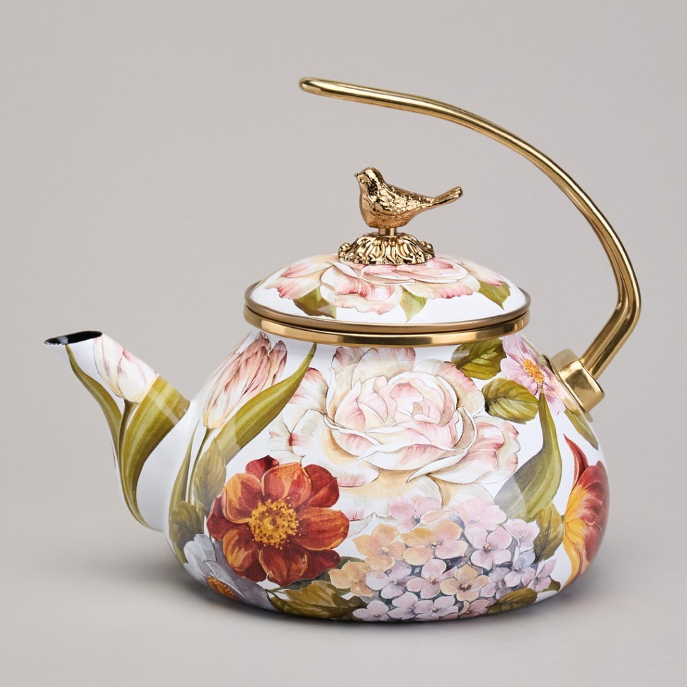 Фото Чайник agness эмалированный серия фландрия, 2,2л (950-597)  - интернет-магазин МегаТерем в Москве