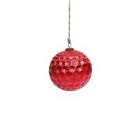 Новогодняя игрушка ND-79A, 12, стекло, Red, ROOMERS FURNITURE