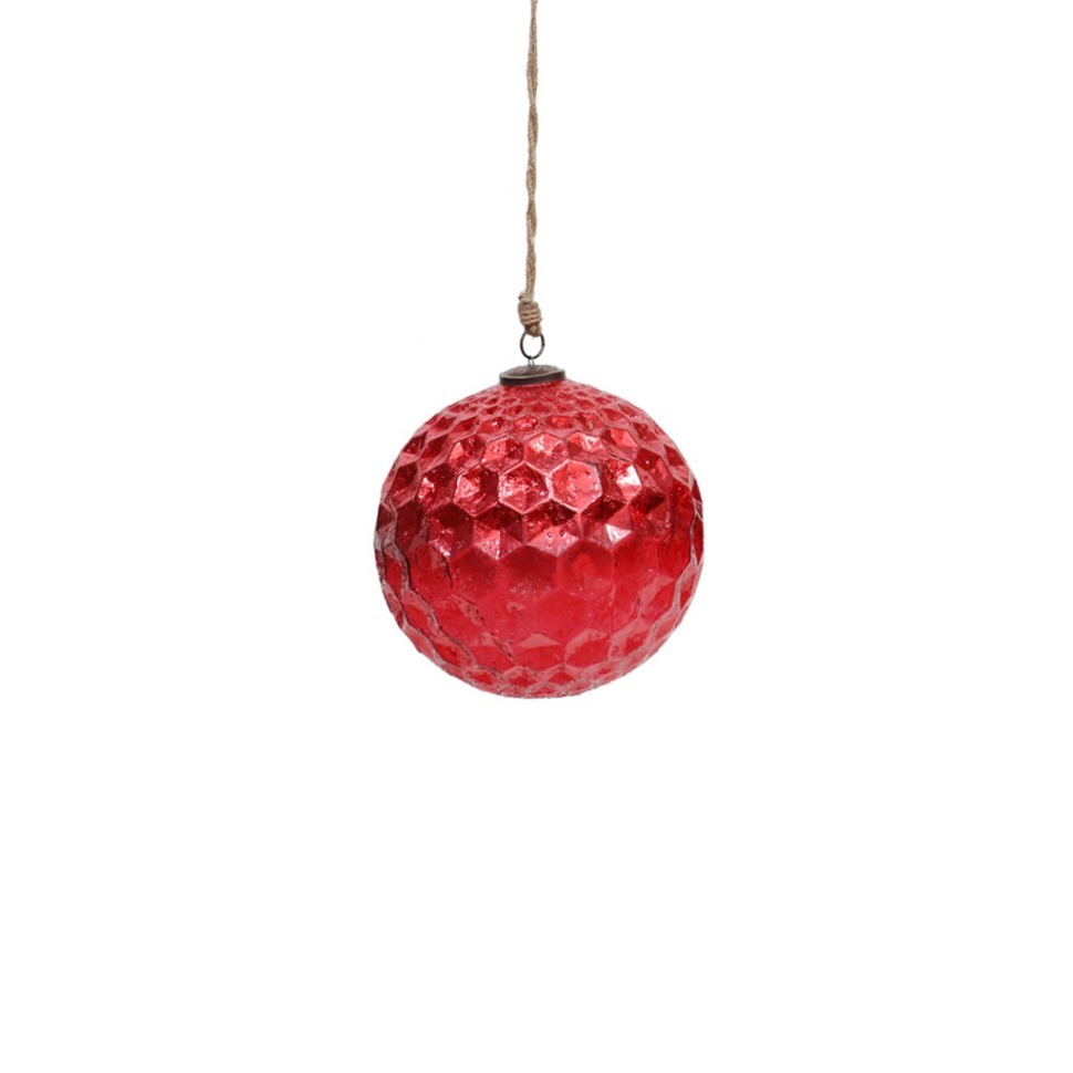 Фото Новогодняя игрушка ND-79A, 12, стекло, Red, ROOMERS FURNITURE - интернет-магазин МегаТерем в Москве