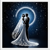 Картина Весь мир на двоих с кристаллами Swarovski (2424)