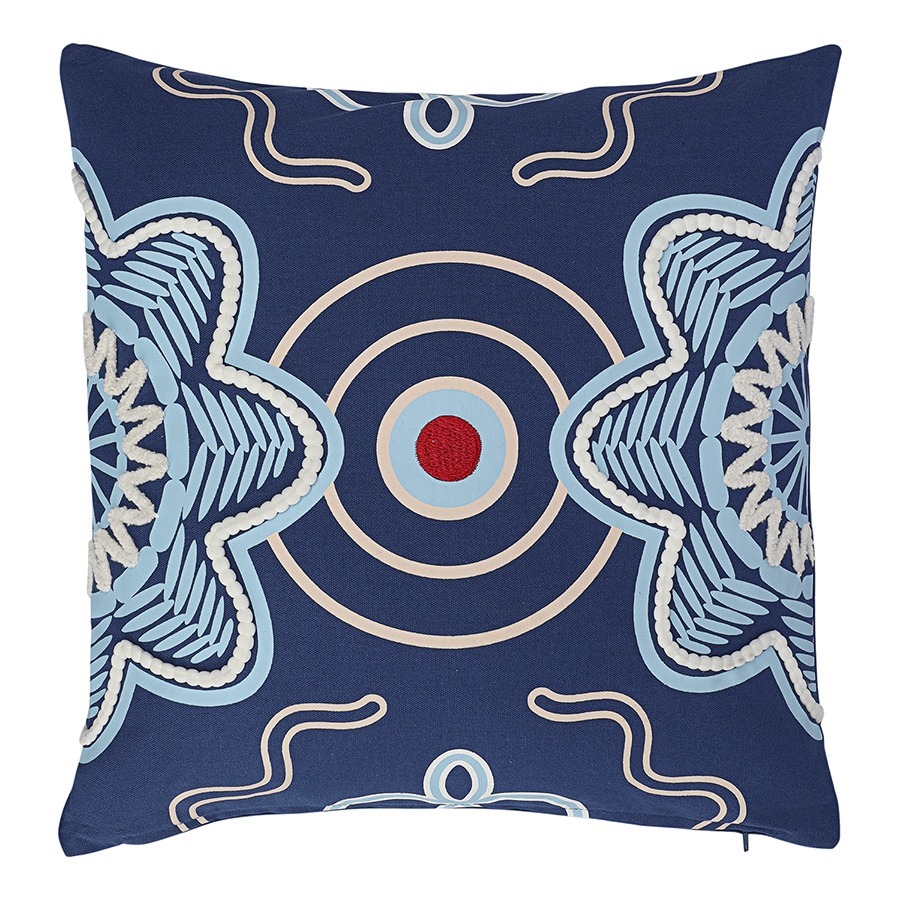 Фото Подушка декоративная по мотивам эвенских орнаментов из коллекции cultural heritage, 45х45 см (77719) - интернет-магазин МегаТерем в Москве