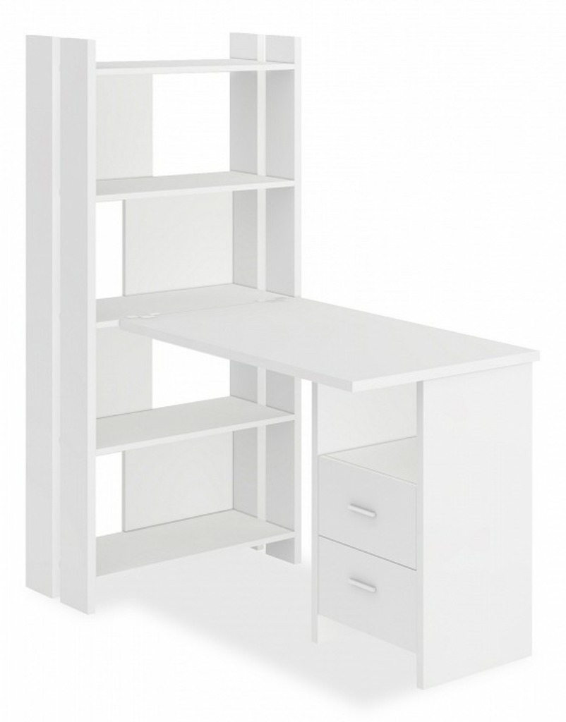 Фото Стол компьютерный Домино Лайт СТЛ-ОВ+С100Прям+ТЯЛ MER_STL-OV-S100Pryam_BE - интернет-магазин МегаТерем в Москве