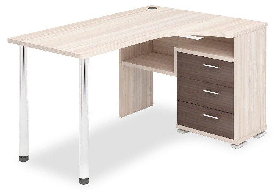 Фото Стол письменный Домино СР-132С-140 MER_SR-132S-140-KSH-CH-PRAV - интернет-магазин МегаТерем в Москве