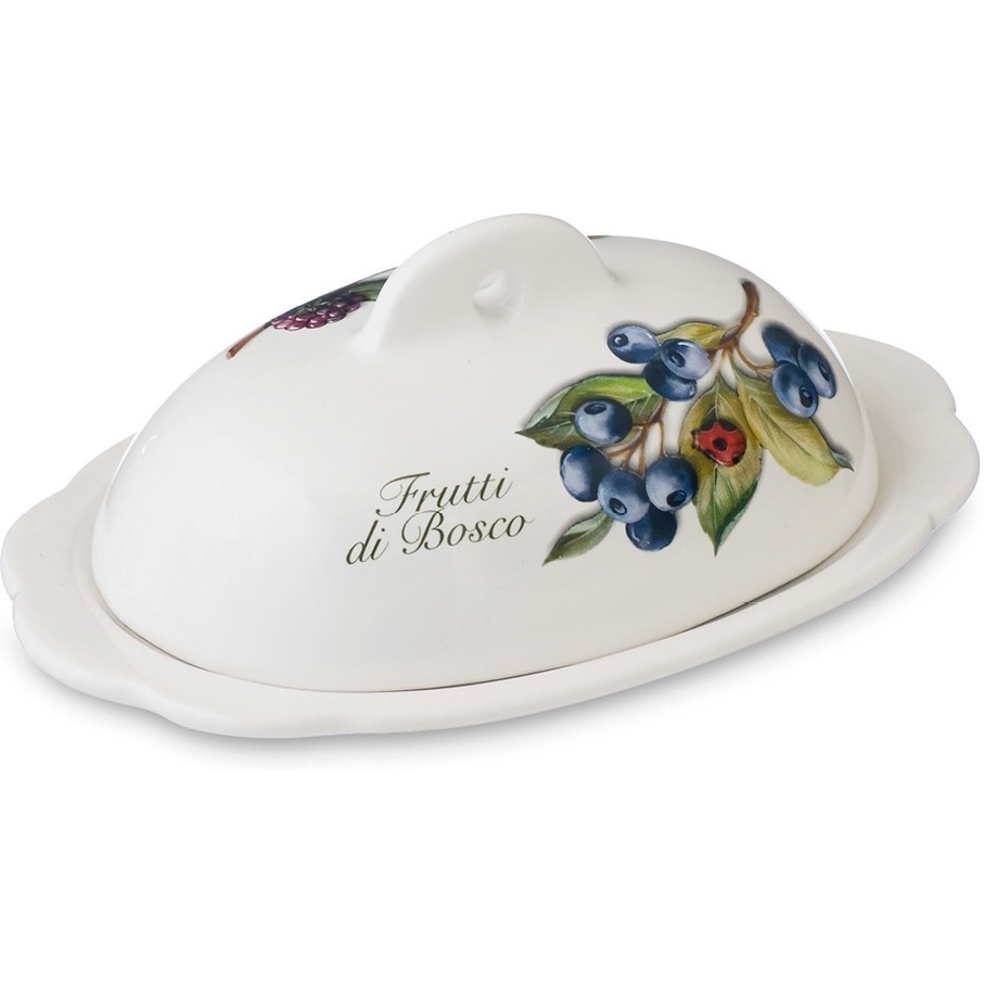 Фото Масленка с крышкой Frutti di Bosco 22,5 см 7378-FBO - интернет-магазин МегаТерем в Москве
