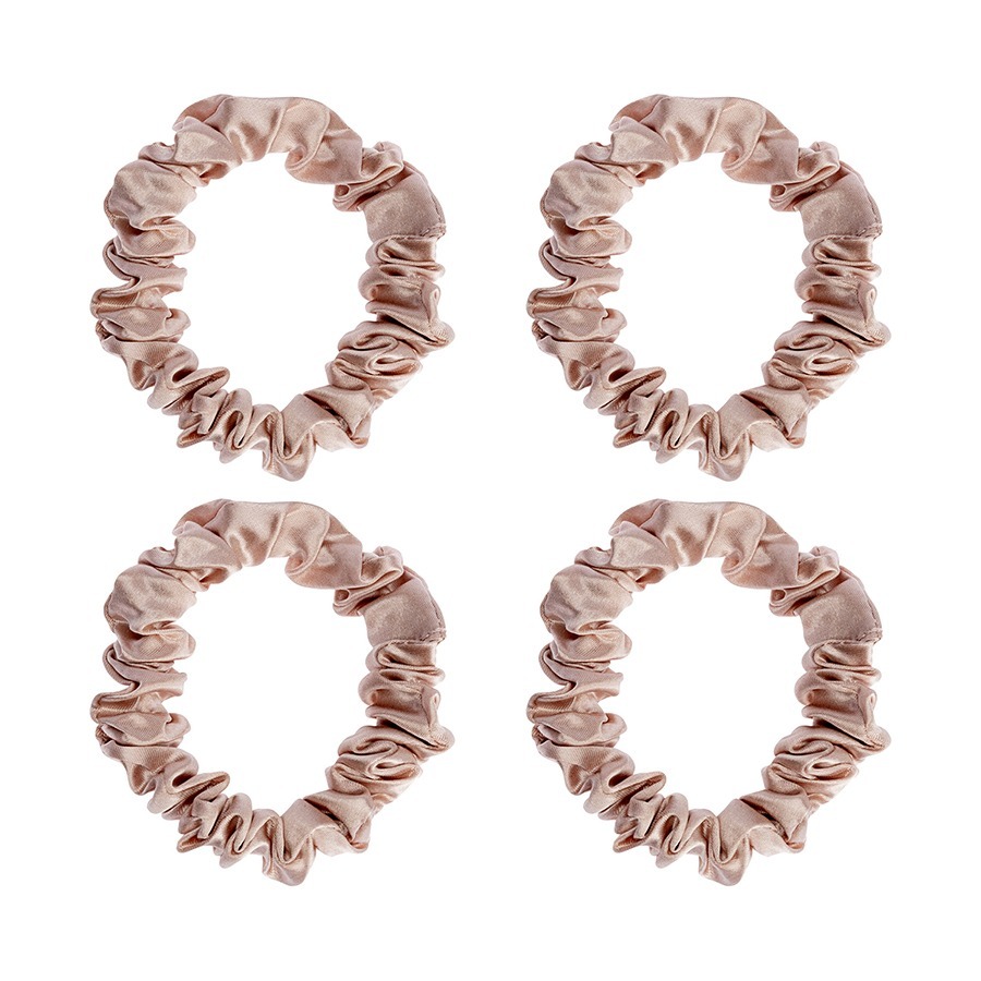 Фото Набор из 4 шелковых резинок для волос цвета пыльной розы из коллекции essential (77831) - интернет-магазин МегаТерем в Москве