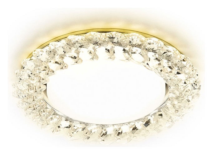 Фото Встраиваемый светильник Ambrella Light GX53 G206 G206 CL/G AMBR_G206_CL_G - интернет-магазин МегаТерем в Москве