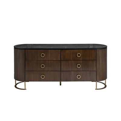 Комод коричневый 165*44,5*71см (TT-00011444)