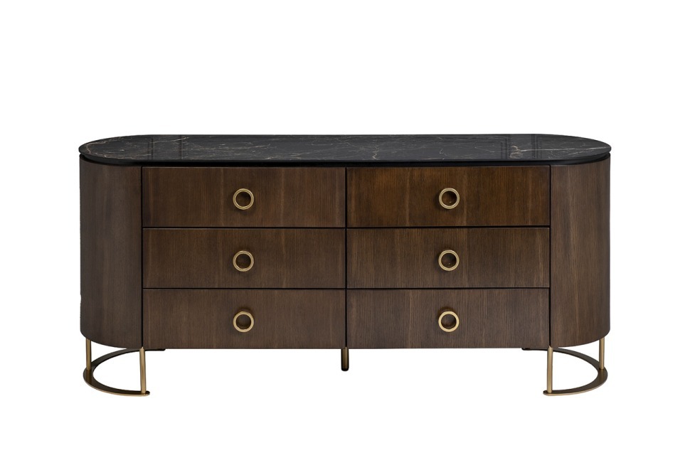 Фото Комод коричневый 165*44,5*71см (TT-00011444) - интернет-магазин МегаТерем в Москве