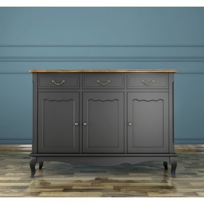 Комод Leontina Black (3 ящи...