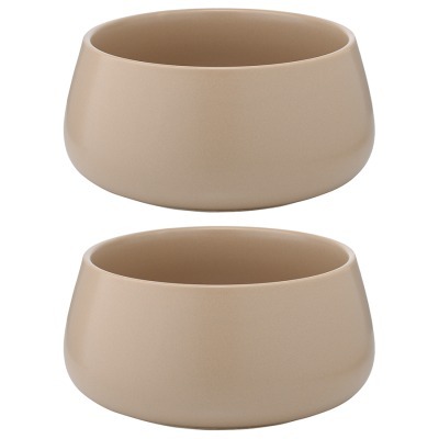 Набор из двух салатников бежевого цвета из коллекции essential, 800 мл (75169)
