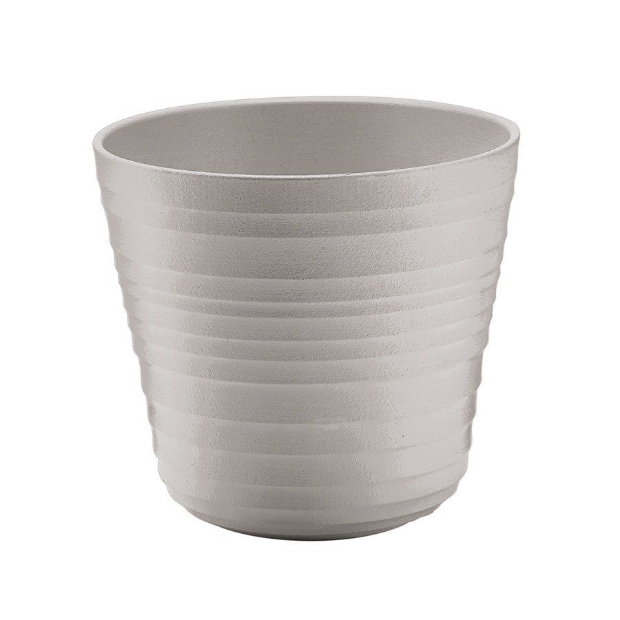 Фото Кашпо для комнатных растений tierra, серо-бежевое (75515) - интернет-магазин МегаТерем в Москве