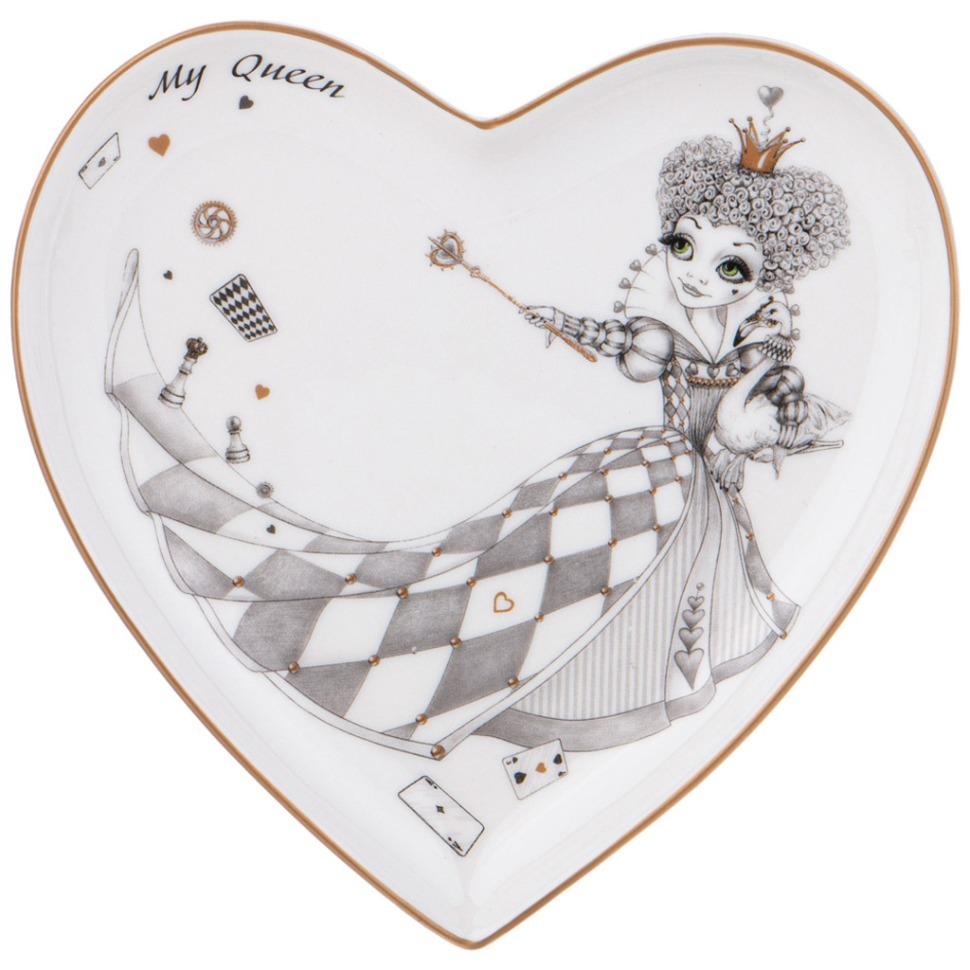 Фото Тарелка lefard wonderland сердце 15*2 см (590-536)  - интернет-магазин МегаТерем в Москве