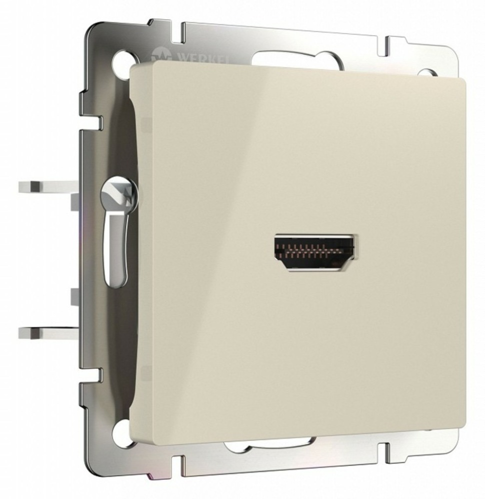 Фото Розетка HDMI без рамки Werkel слоновая кость W1186003 WRK_a051487 - интернет-магазин МегаТерем в Москве