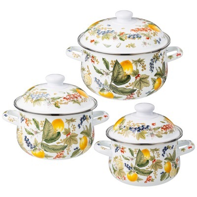 Набор кастрюль agness эмали...